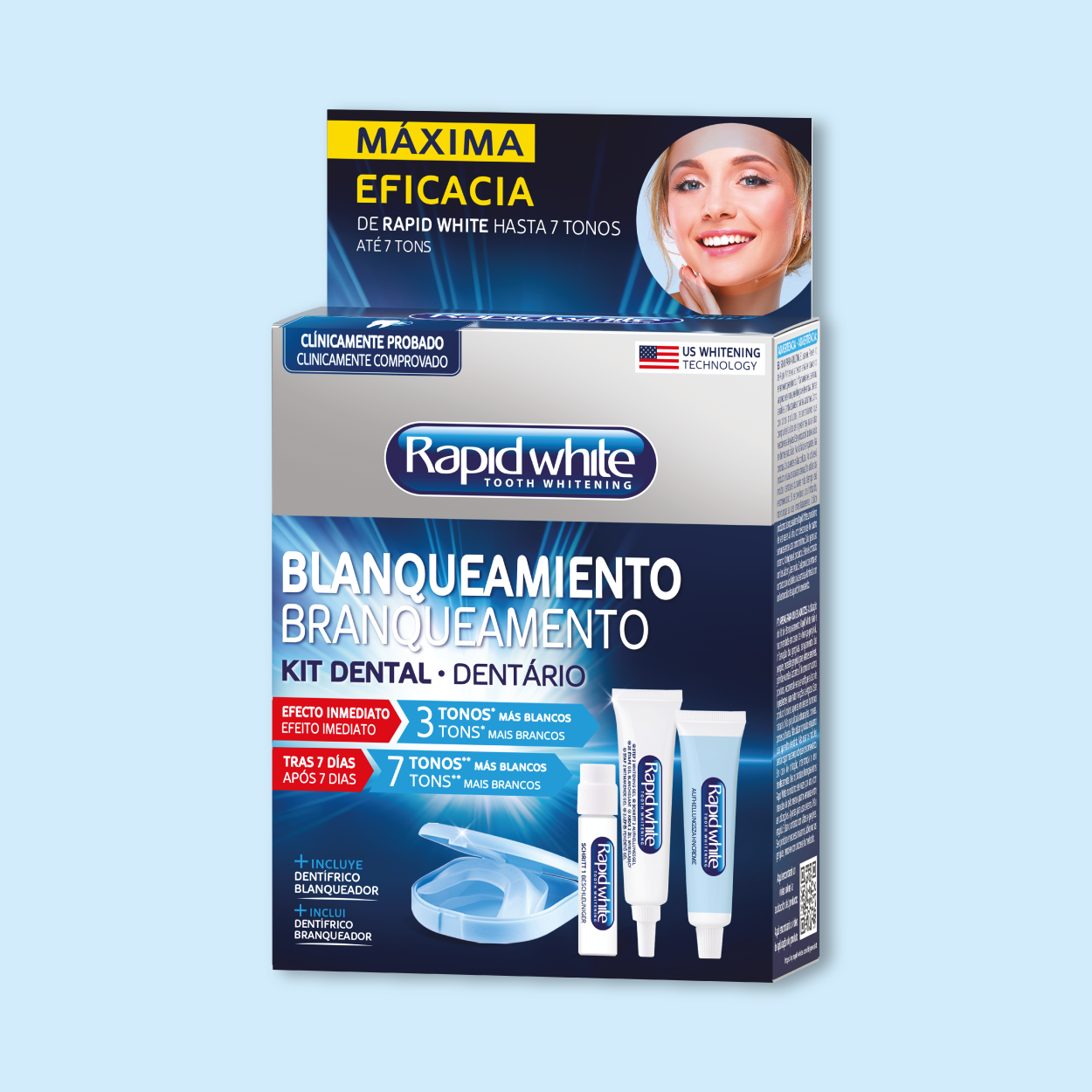 Kit de blanqueamiento blanco rápido